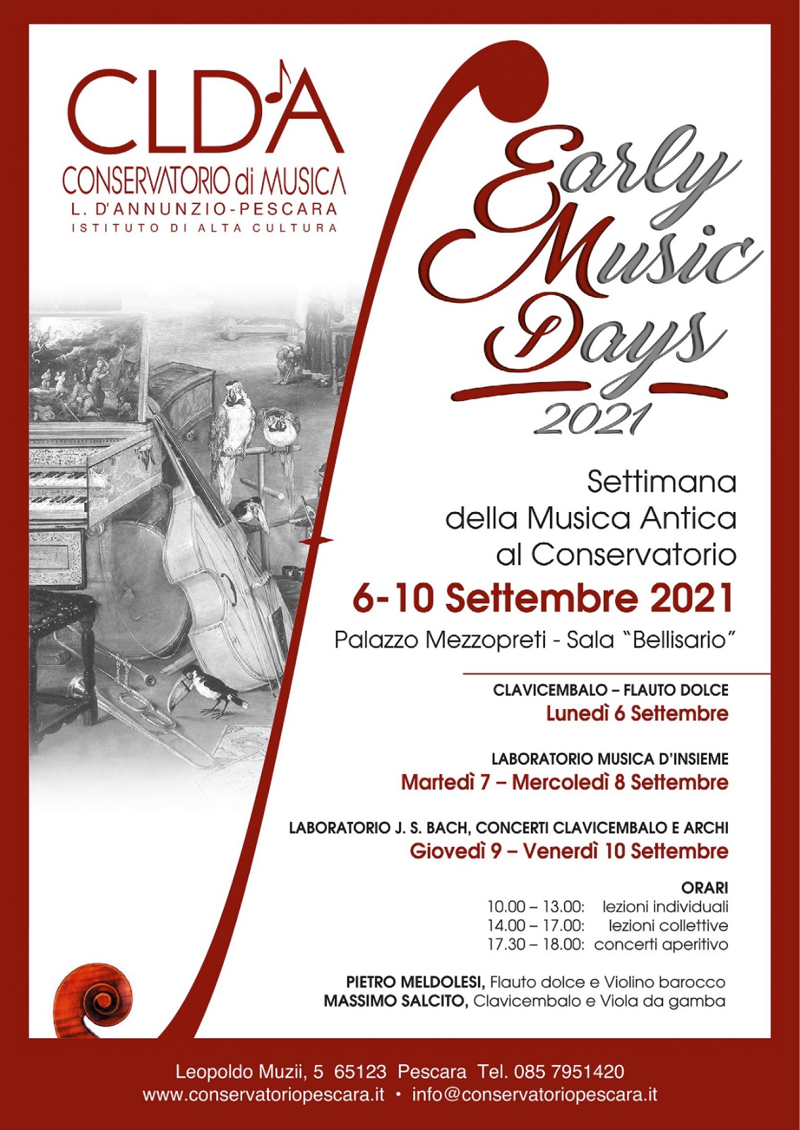 EARLY MUSIC DAYS 2021 CONSPE